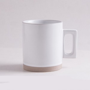 Kaffeetasse aus Keramik mit individuellem Logo und Holzgriff, wiederverwendbare Kaffeetasse aus Porzellan, Geschenkset